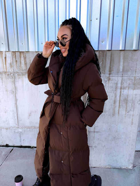 Choco Long Hooded Jacket "BEST CHOICE" FC85